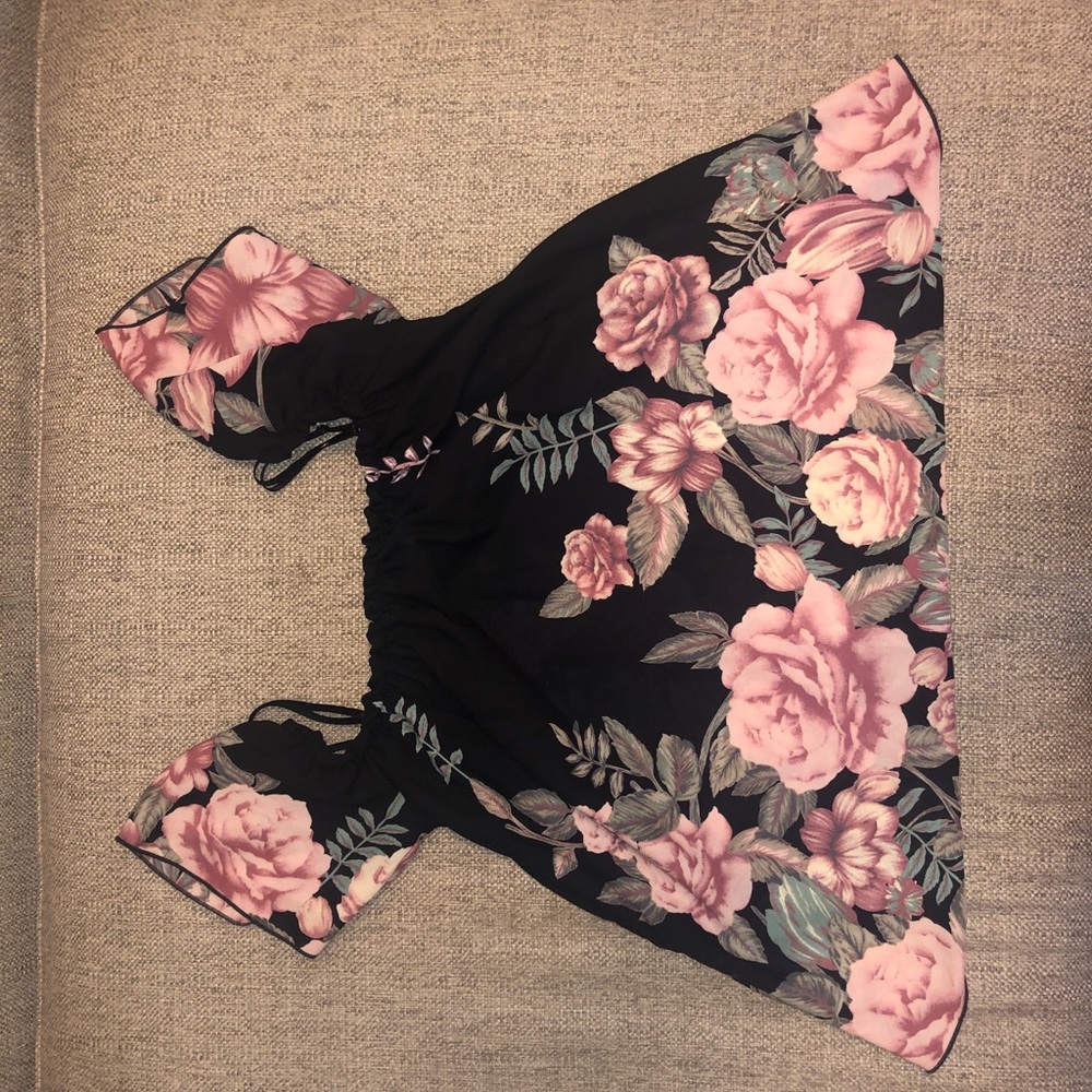 Floral off the shoulder blouse